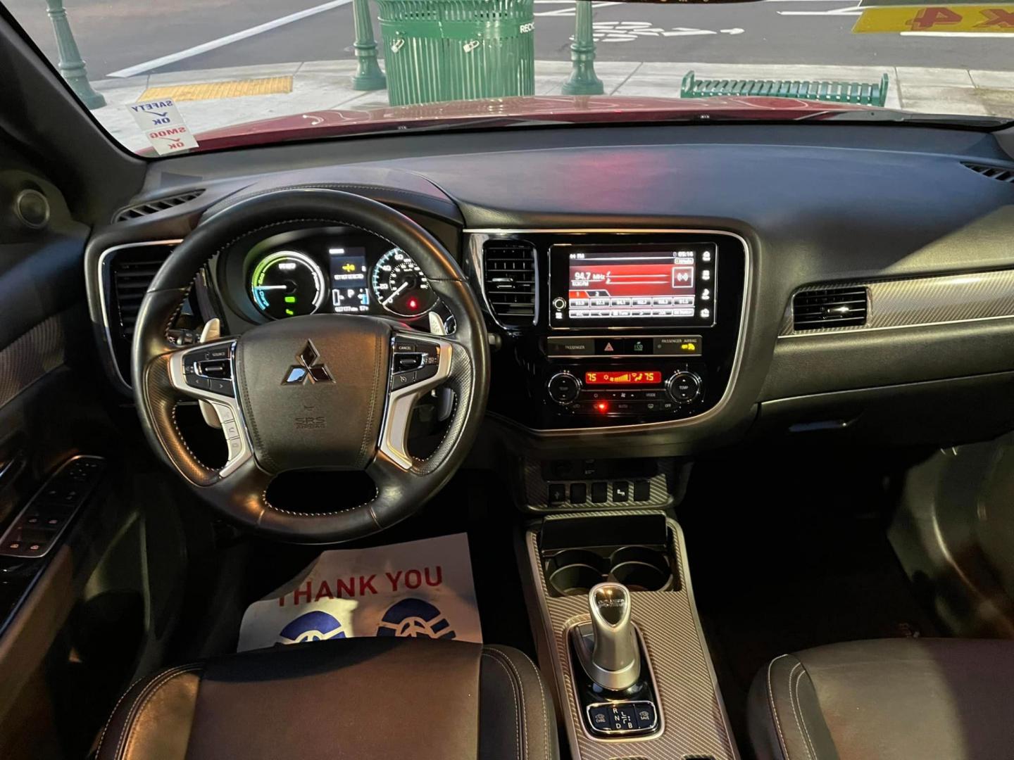 2019 RED /BLACK Mitsubishi Outlander PHEV (JA4J24A55KZ) , located at 744 E Miner Ave, Stockton, CA, 95202, (209) 944-5770, 37.956863, -121.282082 - PLUS TAXES AND FEES - Photo#6